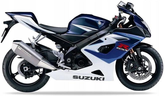 NAKLEJKI NA MOTOCYKL JUULA DO SUZUKI GSX-R 1000 2006 NIEBIESKI 1LF BIAŁY YBD