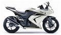 NAKLEJKI NA MOTOCYKL JUULA DO KAWASAKI NINJA 250R 2008 BIAŁY