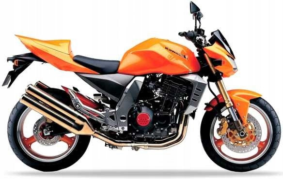 NAKLEJKI NA MOTOCYKL JUULA DO KAWASAKI Z 1000 2003 POMARAŃCZOWY 470