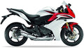 Naklejki na motocykl Honda Cbr 600 F 2011-2012 Biały Nha16K Czerwony - Juula