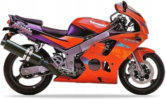 NAKLEJKI NA MOTOCYKL JUULA DO KAWASAKI ZX 6R 1996 CZERWONY A5