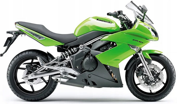 NAKLEJKI JUULA NA MOTOCYKL DO KAWASAKI ER 6F 2009 LIMONKOWO-ZIELONY 777