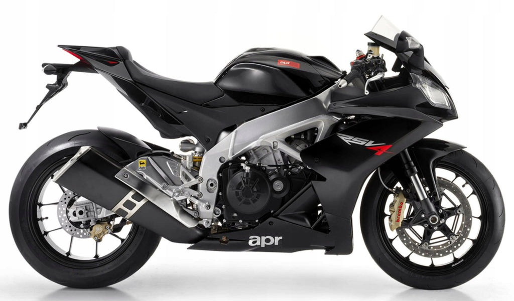NAKLEJKI NA MOTOCYKL JUULA DO APRILIA RSV 4 2010-2012 CZARNY MAT