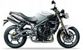 NAKLEJKI NA MOTOCYKL JUULA DO TRIUMPH STREET TRIPLE 675 2011-2012 CRYSTAL BIAŁY