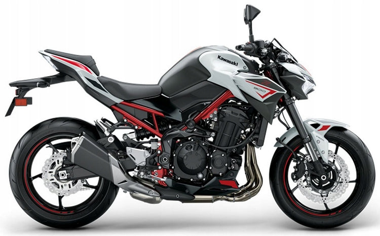 NAKLEJKI NA MOTOCYKL JUULA DO KAWASAKI Z 900 2022 BIAŁO-CZERWONY 54X