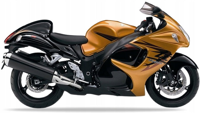 NAKLEJKI NA MOTOCYKL JUULA DO SUZUKI GSX 1300 R HAYABUSA 2009 FGG CZARNY 019 ZŁOTY YMG