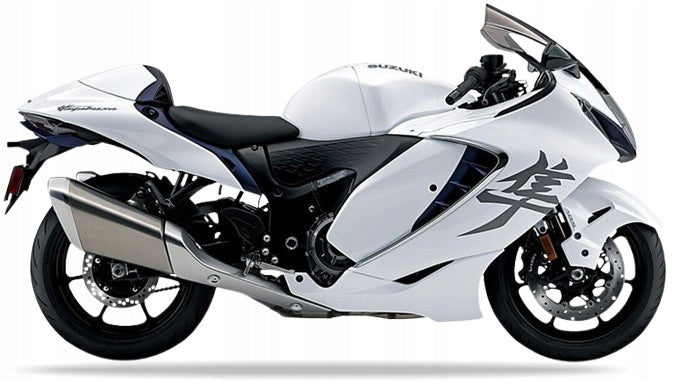 NAKLEJKI NA MOTOCYKL JUULA DO SUZUKI GSX 1300 R HAYABUSA 2022 B5N BIAŁY CIEMNY NIEBIESK