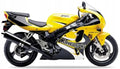 NAKLEJKI NA MOTOCYKL JUULA DO KAWASAKI ZX 7R 2001 ŻÓŁTY 1B
