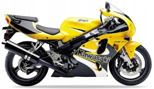 NAKLEJKI JUULA DO KAWASAKI ZX 7R 2001 ŻÓŁTY 1B