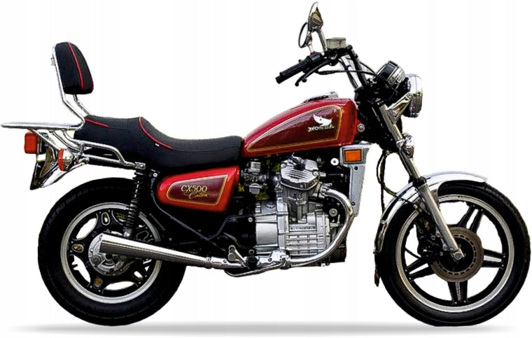 NAKLEJKI NA MOTOCYKL JUULA DO HONDA CX 500 C 1981 CZERWONY R107CU