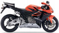 NAKLEJKI JUULA NA MOTOCYKL DO HONDA CBR 600 RR 2006 POMARAŃCZOWY YR263E