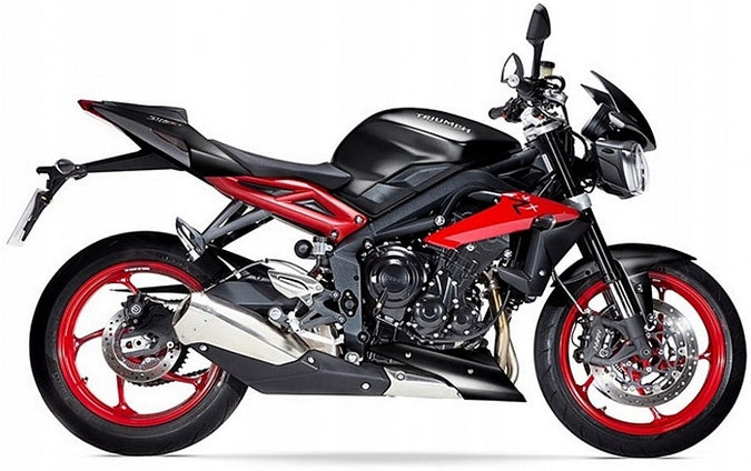 NAKLEJKI NA MOTOCYKL JUULA DO TRIUMPH STREET TRIPLE 675 RX 2015 JET CZARNY