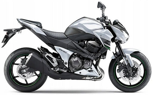 NAKLEJKI NA MOTOCYKL JUULA DO KAWASAKI Z 800 2015 BIAŁY 25Y