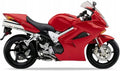 Naklejki na motocykl Honda Vfr 800 Interceptor 2002-2007 Czerwony R157 - Juula