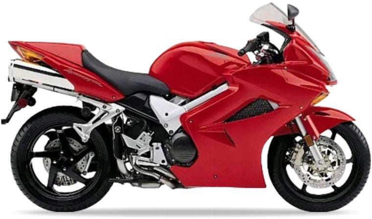 Naklejki na motocykl Honda Vfr 800 Interceptor 2002-2007 Czerwony R157 - Juula