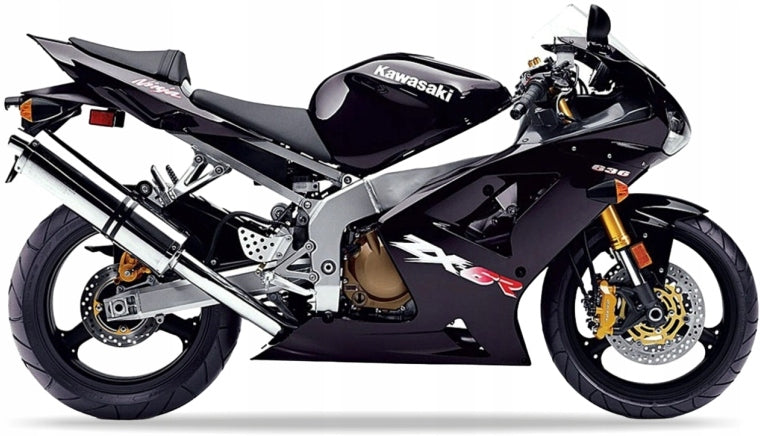 NAKLEJKI NA MOTOCYKL JUULA DO KAWASAKI ZX 6R 2003 CZARNY B6