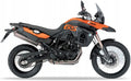 NAKLEJKI NA MOTOCYKL JUULA BMW F 800 GS 2009-2010 POMARAŃCZOWY CZARNY WN24