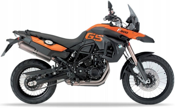 NAKLEJKI NA MOTOCYKL JUULA BMW F 800 GS 2009-2010 POMARAŃCZOWY CZARNY WN24
