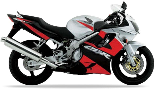 JUUL MOTORCYCLE STICKERS FOR HONDA CBR 600 F 2003 SILVER NH146 