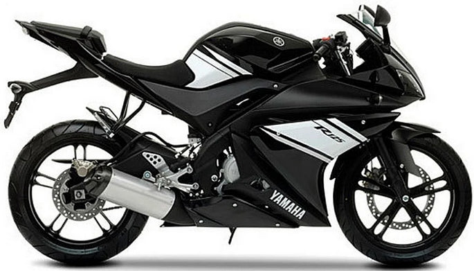 NAKLEJKI JUULA NA MOTOCYKL DO YAMAHA YZF 125 R 2009 CZARNY X SMX