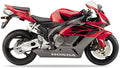 Naklejki na motocykl Honda Cbr 1000 Rr 2004 Czerwony Szary R258 - Juula