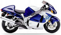 NAKLEJKI NA MOTOCYKL JUULA DO SUZUKI GSX 1300 R HAYABUSA 2000 C5N NIEBIESKI 1LF SREBRNY