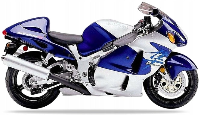 NAKLEJKI NA MOTOCYKL JUULA DO SUZUKI GSX 1300 R HAYABUSA 2000 C5N NIEBIESKI 1LF SREBRNY