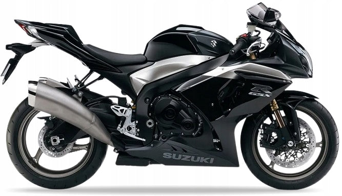 NAKLEJKI NA MOTOCYKL JUULA DO SUZUKI GSX-R 1000 2009 CZARNY 019 MAT CZARNY NO.2 YKV