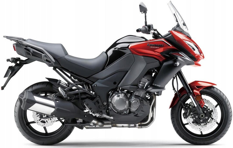NAKLEJKI NA MOTOCYKL JUULA DO KAWASAKI VERSYS 1000 2018 CZERWONO-CZARNY