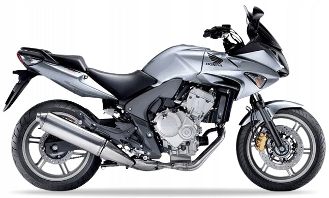 Naklejki na motocykl Honda Cbf 600 S 2007-2009 Srebrny Nha48 - Juula