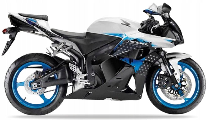 JUUL MOTORCYCLE STICKERS FOR HONDA CBR 600 RR 2009 LIMITED WHITE NHA66 