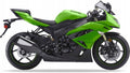 NAKLEJKI NA MOTOCYKL JUULA DO KAWASAKI ZX 6R 2009-2010 ZIELONY 777