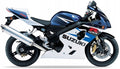 NAKLEJKI NA MOTOCYKL JUULA DO SUZUKI GSXR 750 2004 NIEBIESKI YBA BIAŁY YBD