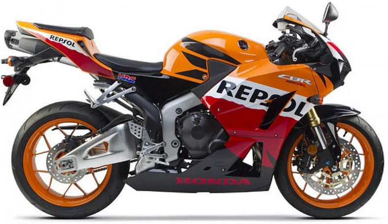 Naklejki na motocykl Honda Cbr 600 Rr 2013 Repsol Pomarańczowy Yr250 - Juula