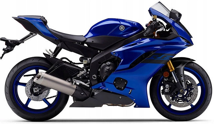 NAKLEJKI NA MOTOCYKL JUULA DO YAMAHA YZF R6 2018 NIEBIESKI C DPBMC RJ27