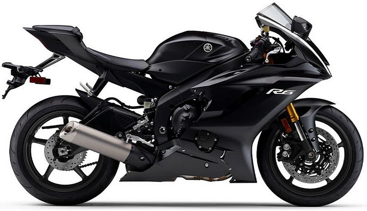 NAKLEJKI NA MOTOCYKL JUULA DO YAMAHA YZF R6 2017-2019 MAT CIEMNY SZARY 6 MDNM6 RJ27