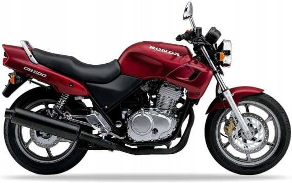 NAKLEJKI NA MOTOCYKL JUULA DO HONDA CB 500 1996-1997 CZERWONY R203