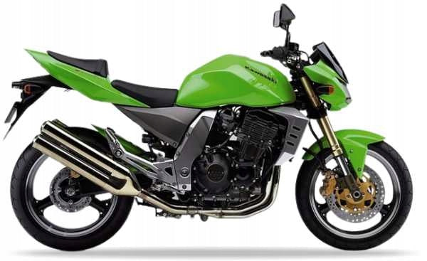NAKLEJKI NA MOTOCYKL JUULA DO KAWASAKI Z 1000 2004-2006 LIMONKA ZIELONY 7F