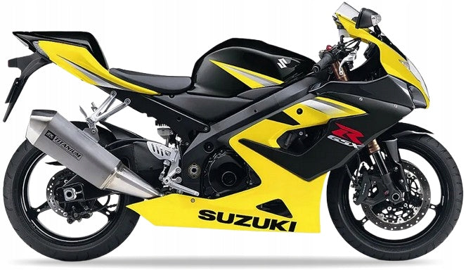 NAKLEJKI JUULA DO SUZUKI GSX-R 1000 2005 CZARNY 019 ŻÓŁTA PERŁA YEC