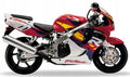 Naklejki na motocykl Honda Cbr 900 Rr 1997 Czerwono-Biały R127A - Juula