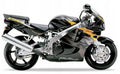 Naklejki na motocykl Honda CBR 900 RR 1996 Grafitowo Żółty Nh1B - Juula