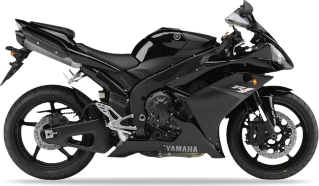 NAKLEJKI NA MOTOCYKL JUULA DO YAMAHA YZF R1 2007 CZARNY X GRAFITOWY RN19