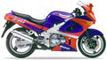 NAKLEJKI JUULA NA MOTOCYKL DO KAWASAKI ZZR 600 1993 NIEBIESKI FIOLET RÓŻOWY