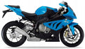 NAKLEJKI JUULA NA MOTOCYKL DO BMW S 1000 RR 2012 NIEBIESKI PŁOMIEŃ UNI YN85