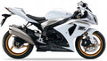 NAKLEJKI NA MOTOCYKL JUULA DO SUZUKI GSX-R 1000 2009 BIAŁY YBD SREBRNY YMD
