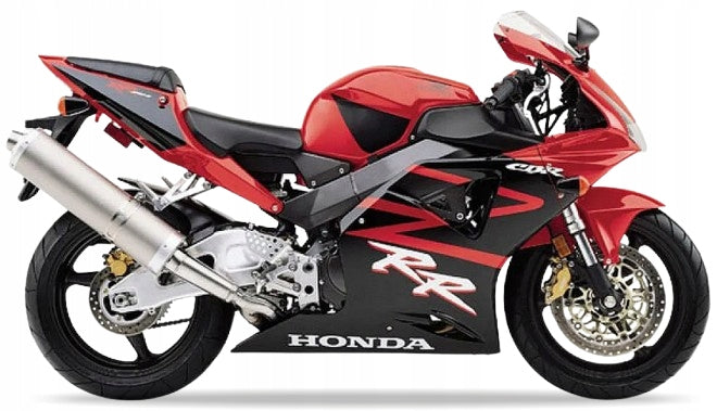 Naklejki na motocykl Honda Cbr 954 Rr 2002-2003 Usa Czerwono-Czarny R258 - Juula