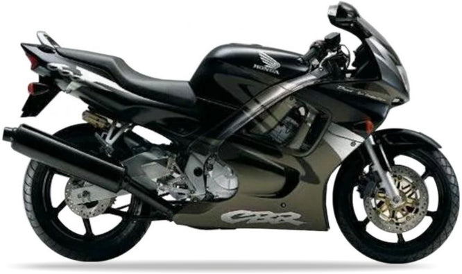 JUUL MOTORCYCLE DECALS FOR HONDA CBR 600 F 1997-1998 BLACK NH1N TITANIUM 