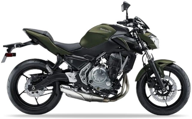 NAKLEJKI NA MOTOCYKL JUULA DO KAWASAKI Z 650 2017-2018 ZIELONY 36T