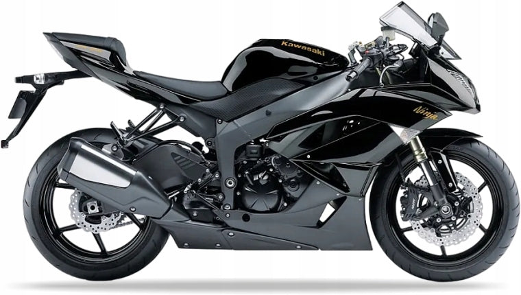 NAKLEJKI NA MOTOCYKL JUULA DO KAWASAKI ZX 6R 2009-2010 CZARNY 660