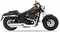 NAKLEJKI NA MOTOCYKL JUULA DO HARLEY DAVIDSON FXDF DYNA FAT BOB 2014-2016 CZARNY POMARA